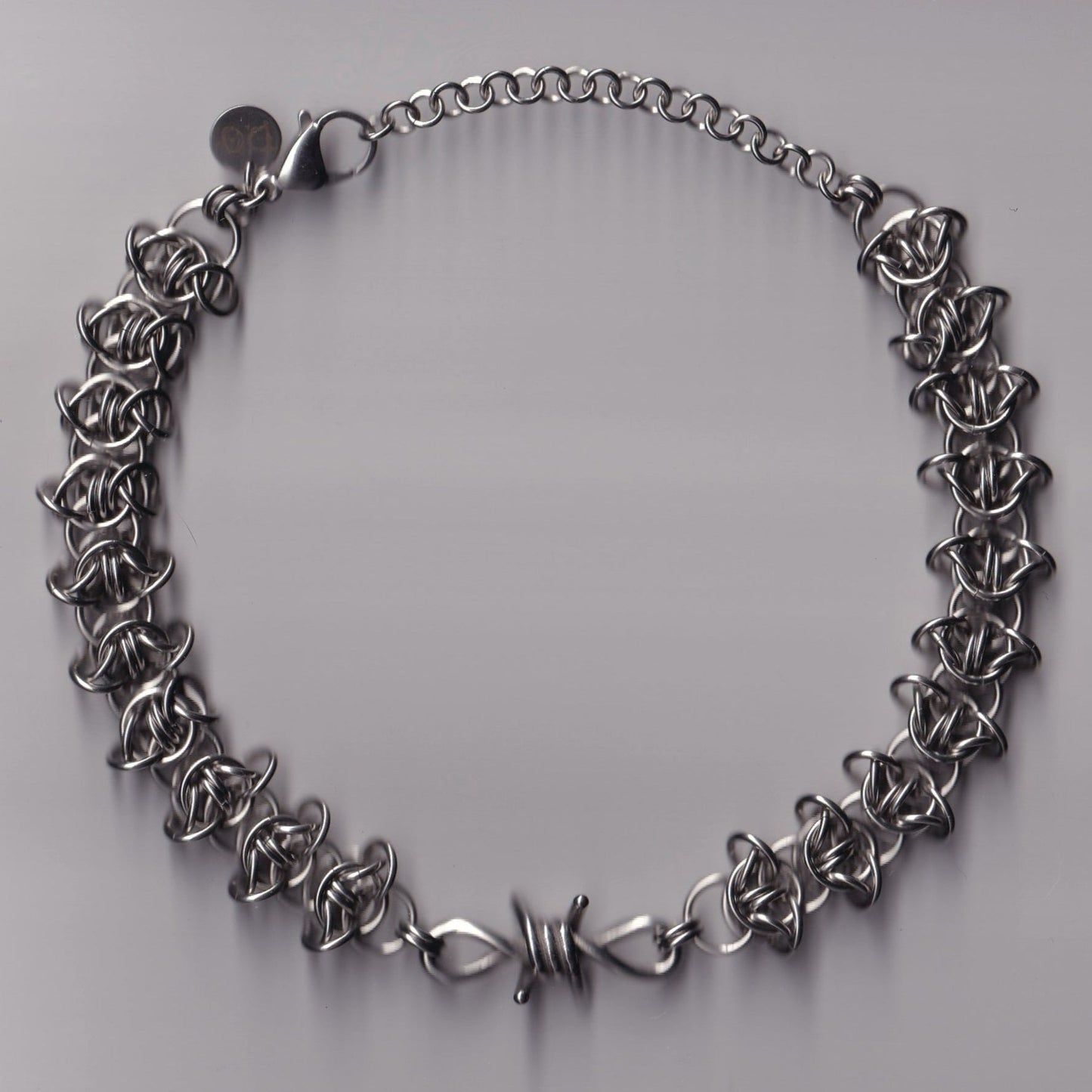 the barbed wire charm choker