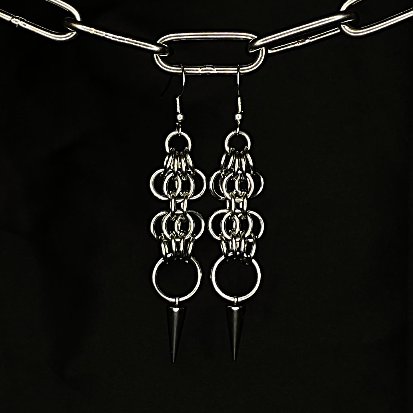 spike butterfly earrings