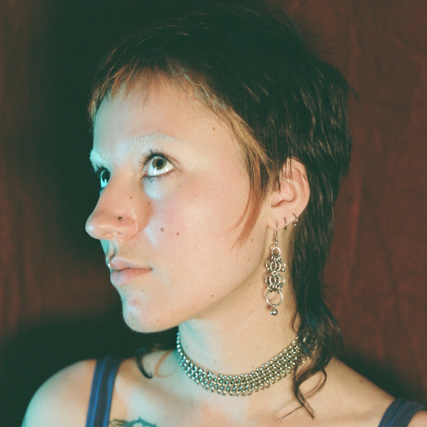 the pierced butterfly earrings