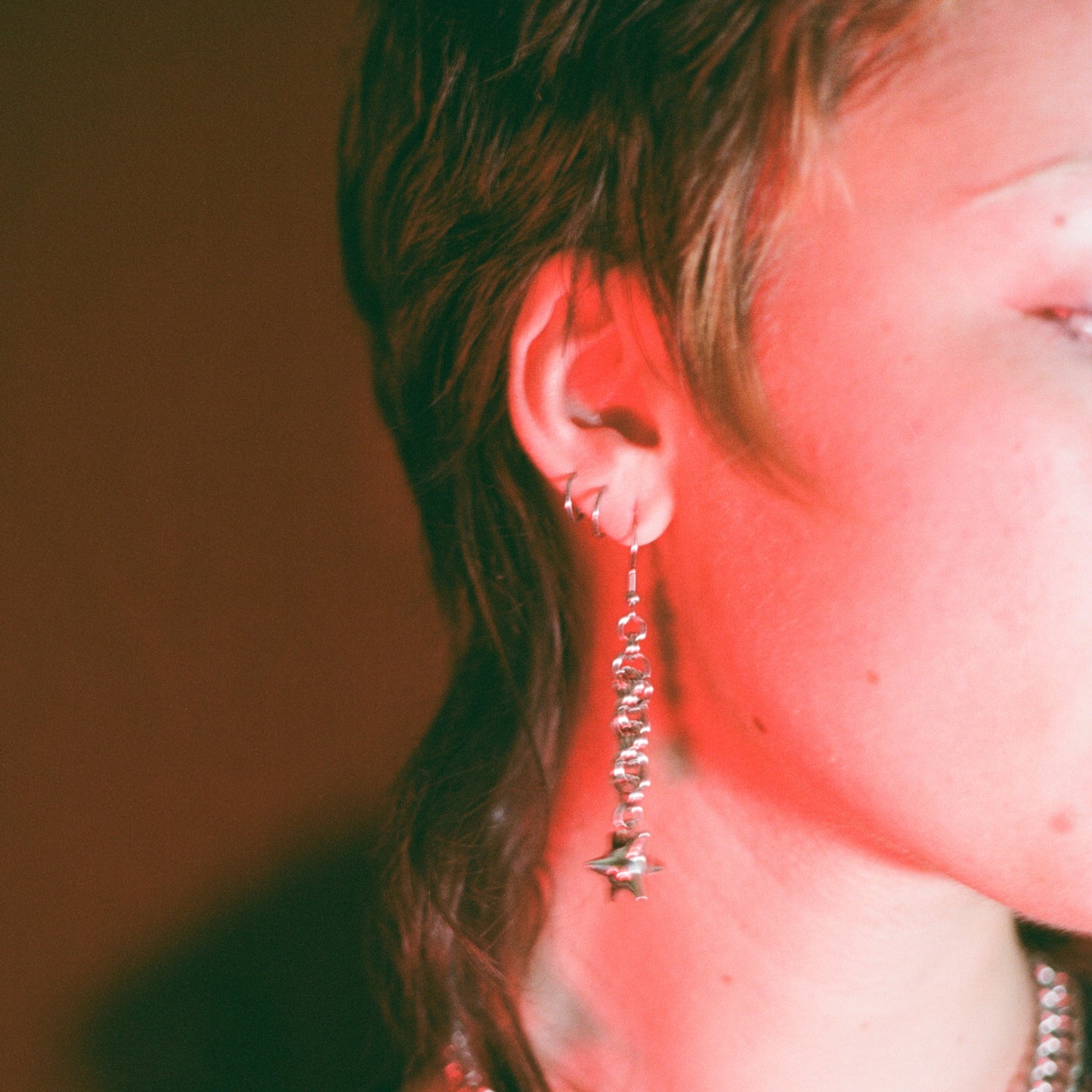 the rope flail earrings