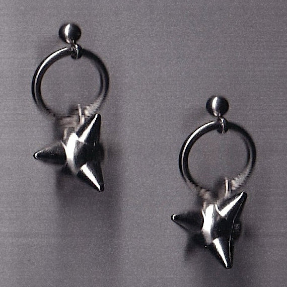 the flail stud earrings