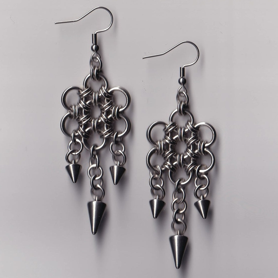 the fleur spike earrings