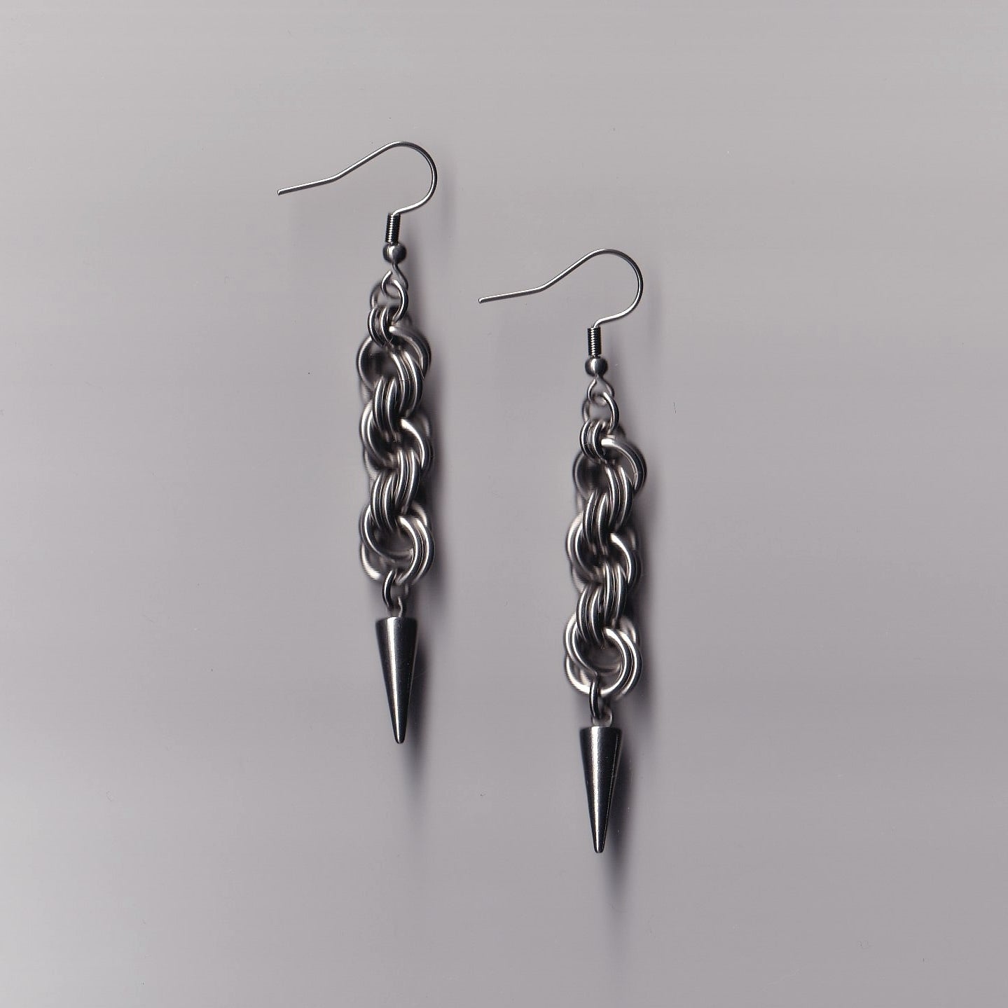 the rope spike earrings