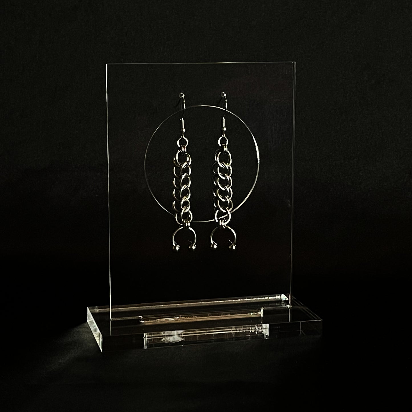 the half persian pierced earrings