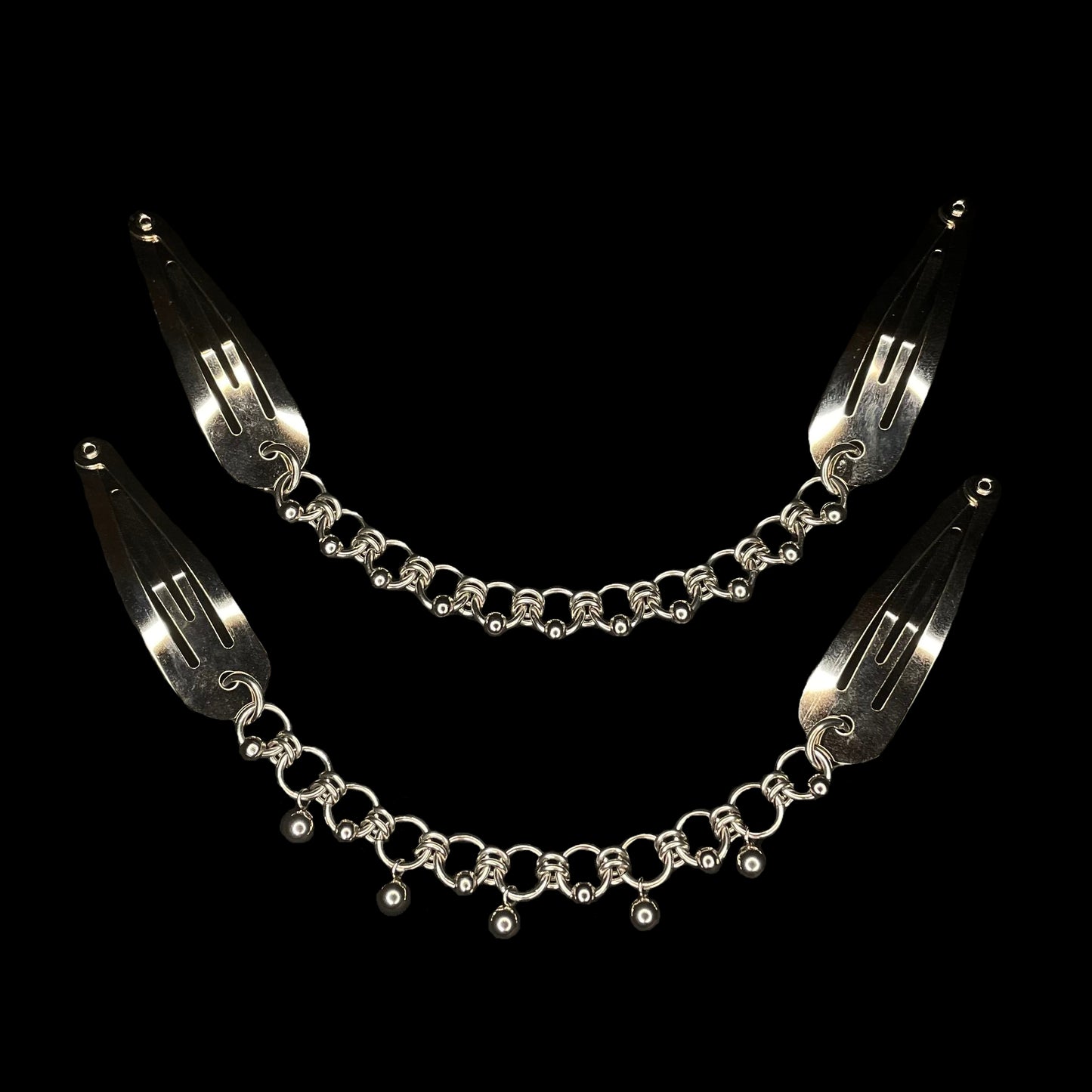 the 'pierced' paired clips