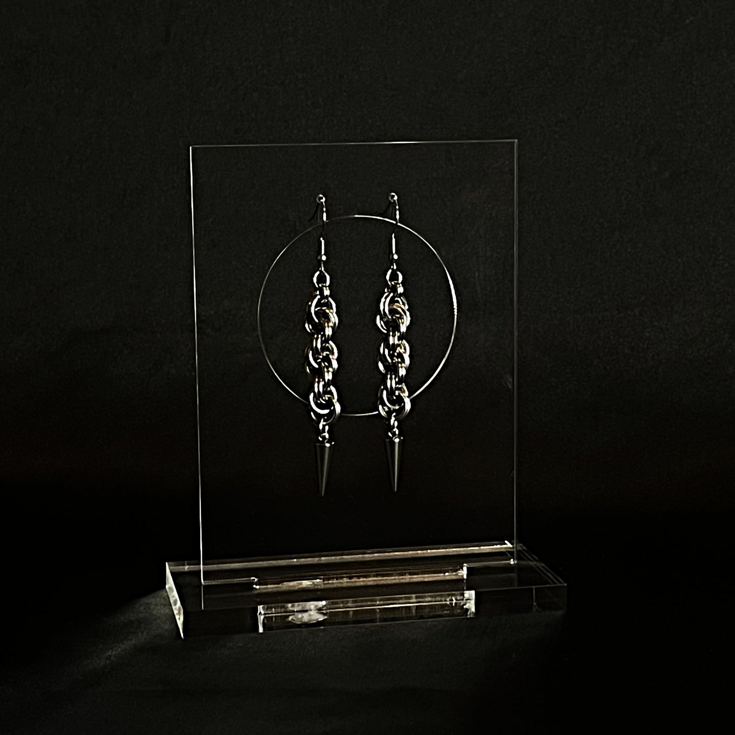 the rope spike earrings