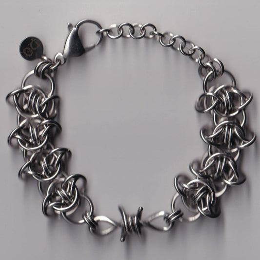 the barbed wire charm bracelet