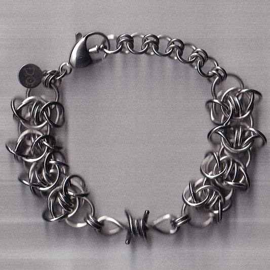 the barbed wire charm bracelet