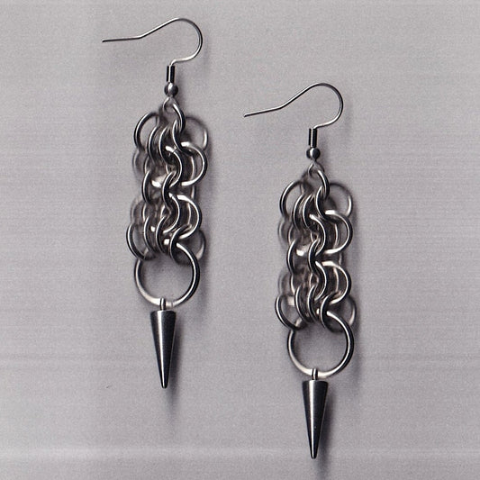the butterfly spike earrings