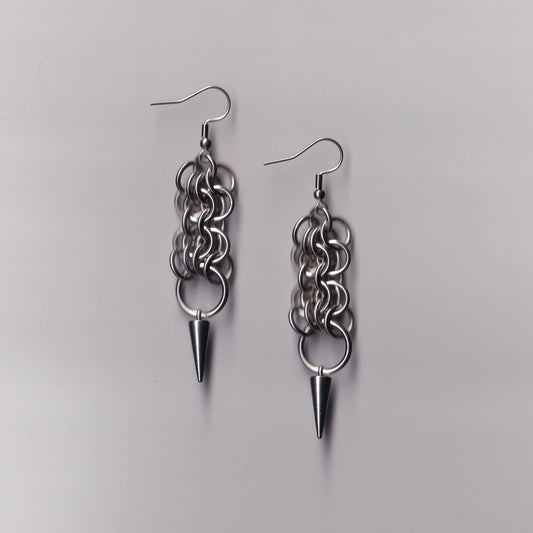 the butterfly spike earrings