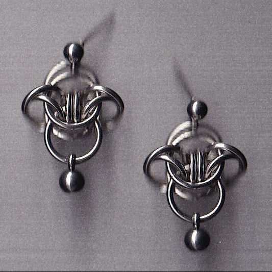 the barbed wire stud earrings