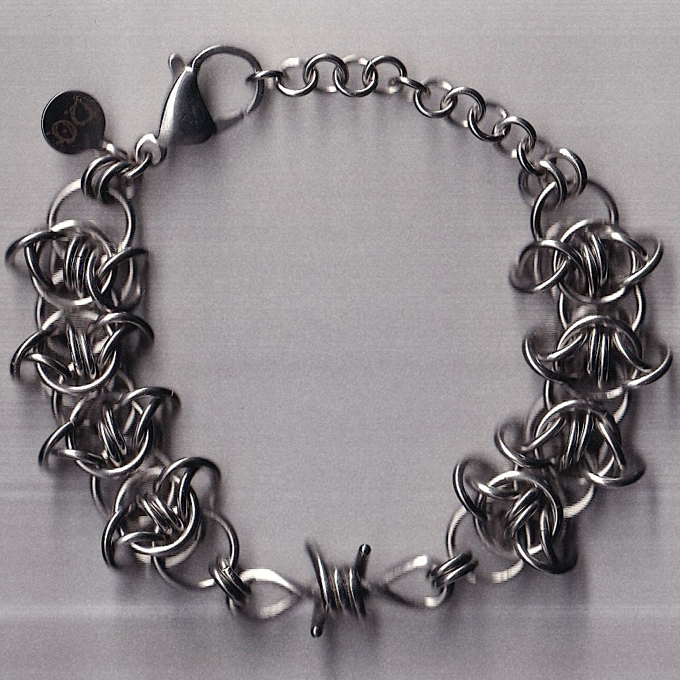 the barbed wire charm bracelet