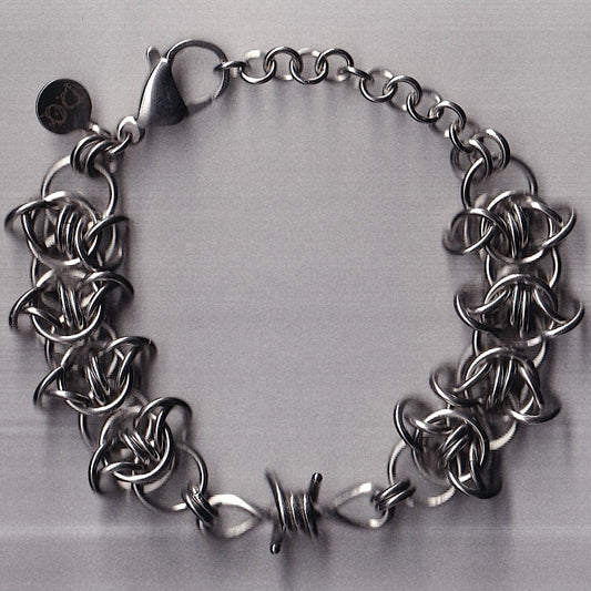 the barbed wire charm bracelet