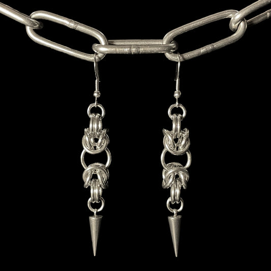 the byzantine spike earrings