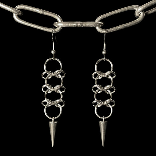 the centipede spike earrings