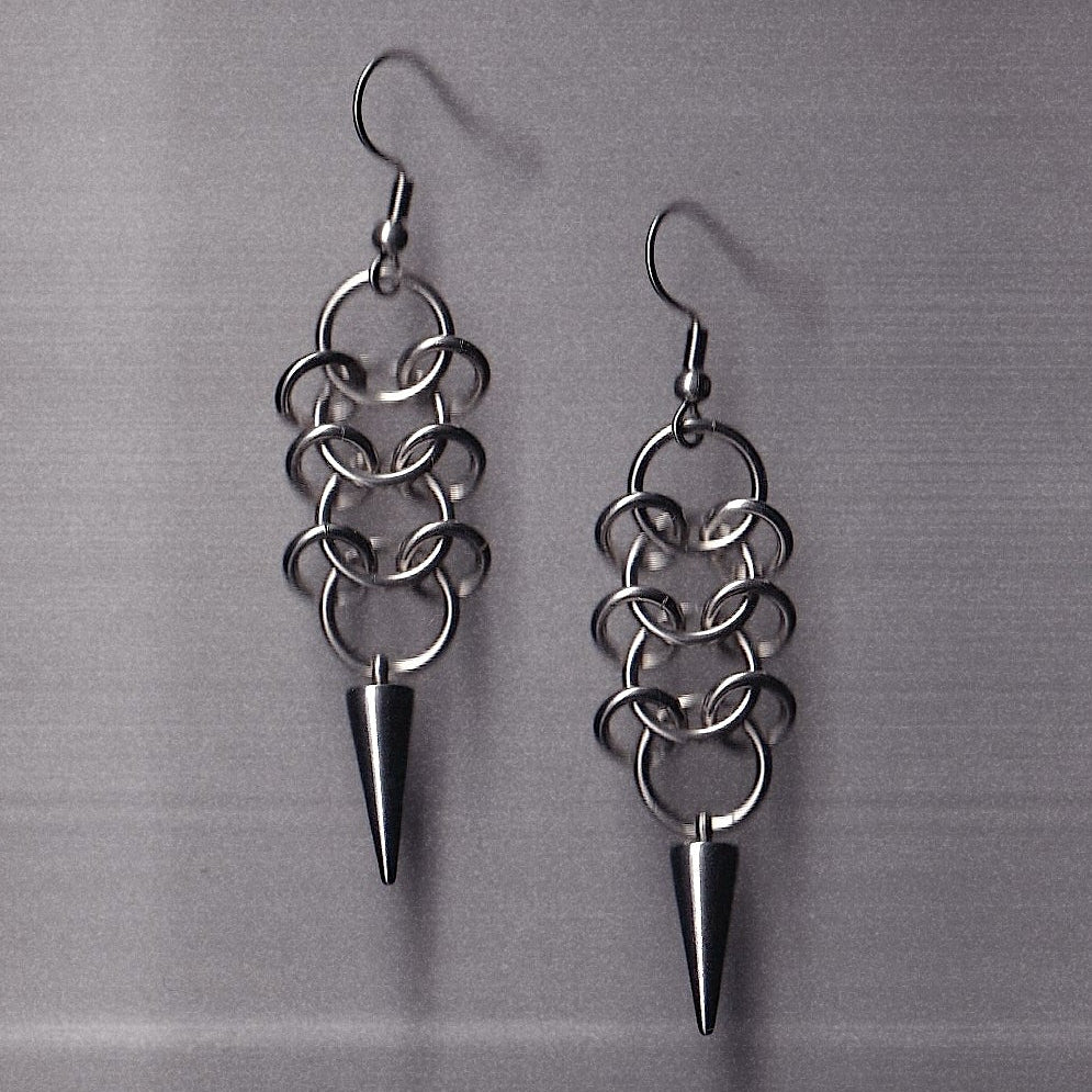 the centipede spike earrings