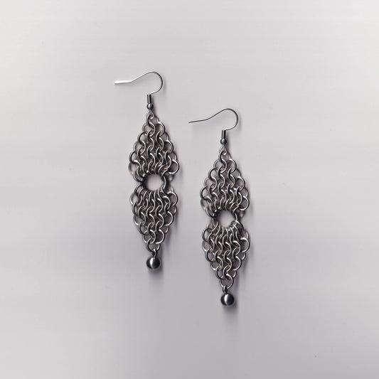 the double european earrings