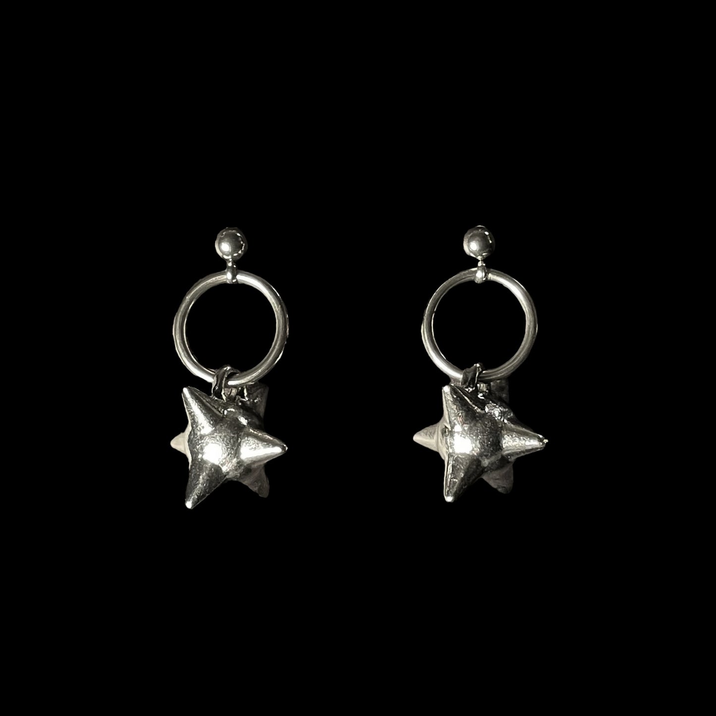 the flail stud earrings