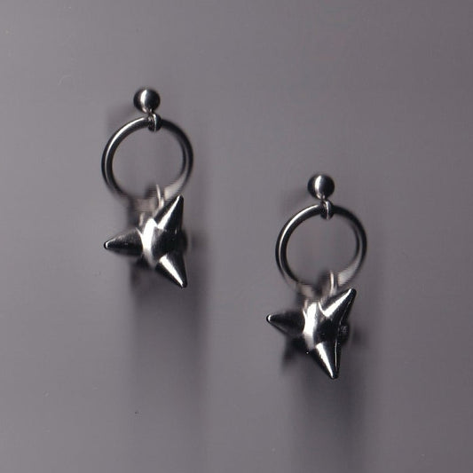 the flail stud earrings