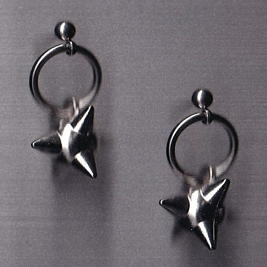 the flail stud earrings