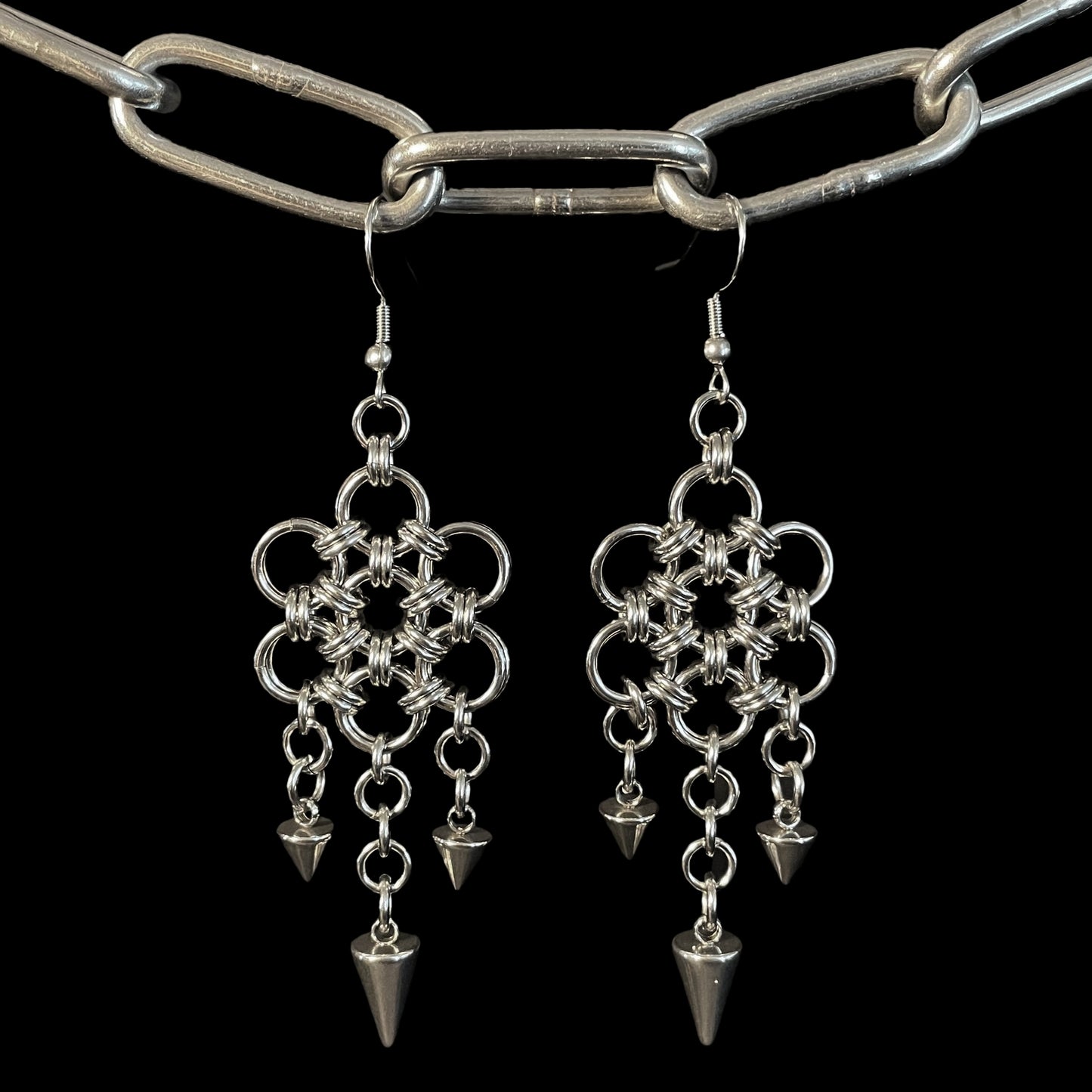 the fleur spike earrings