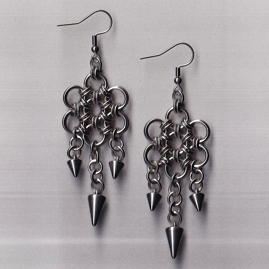 the fleur spike earrings