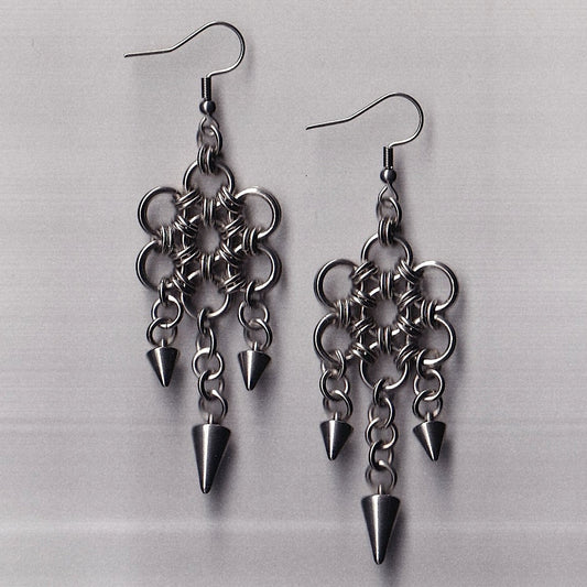 the fleur spike earrings