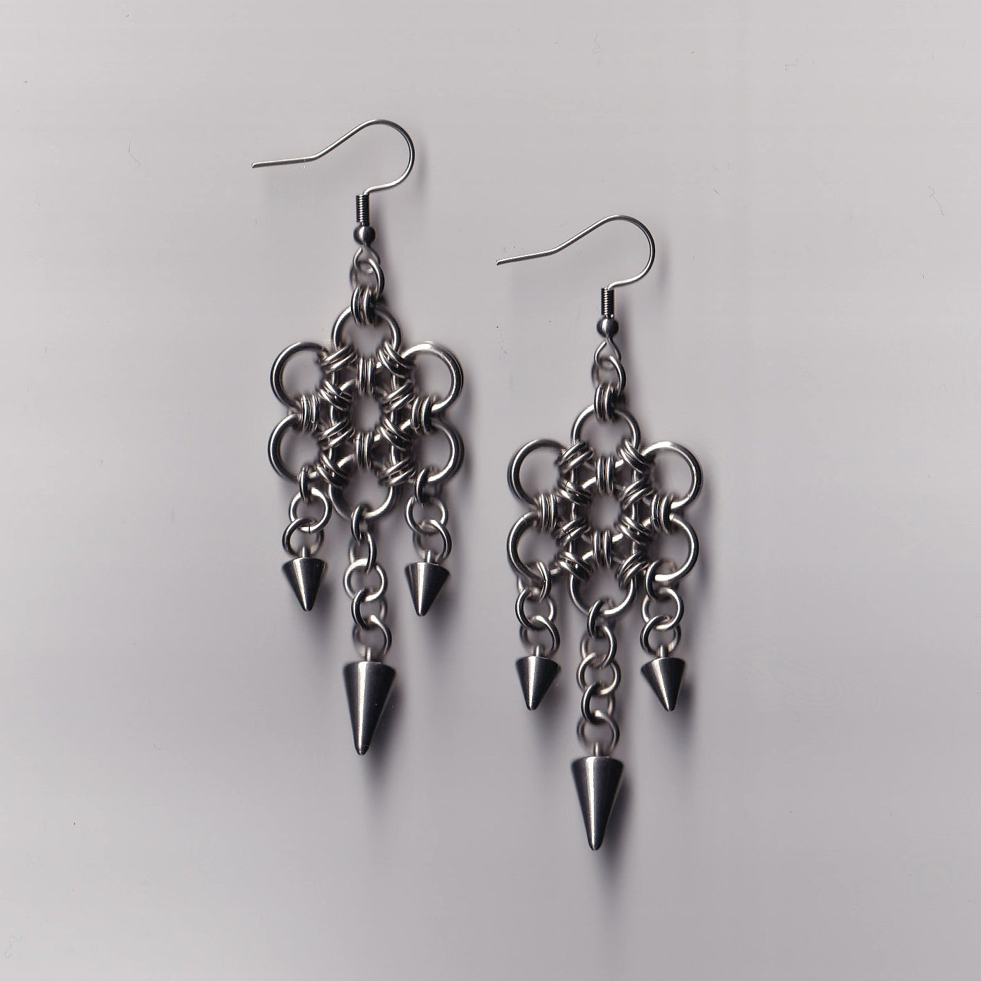 the fleur spike earrings