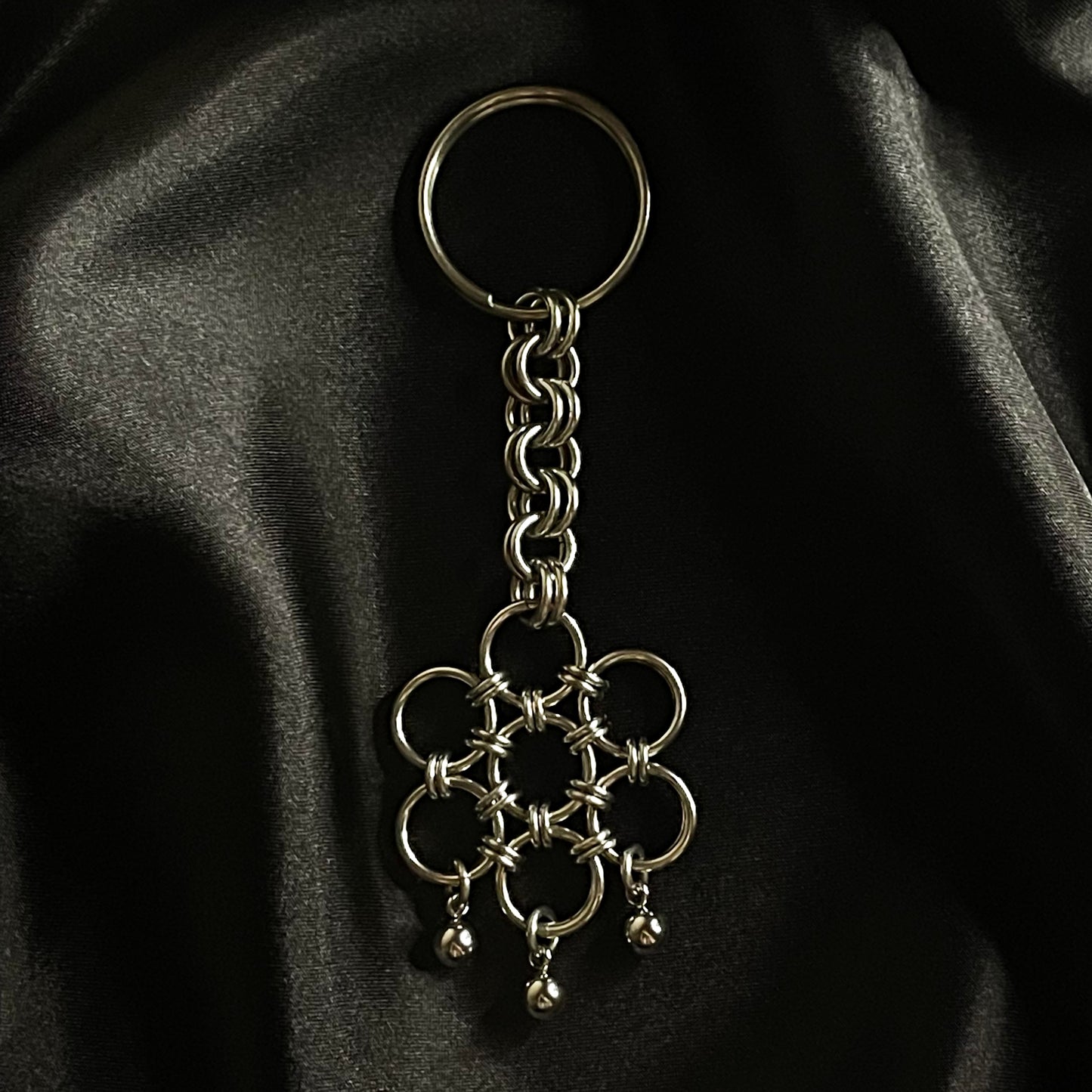 the ball in bloom keychain