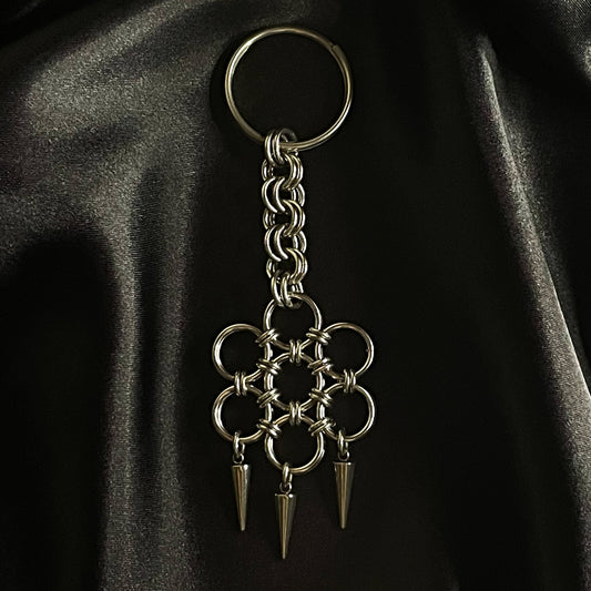 the spikey in bloom keychain