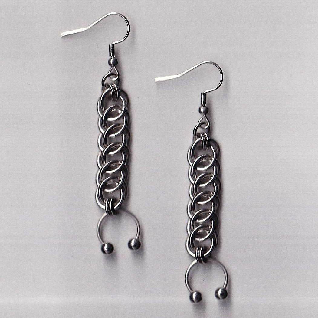 the half persian pierced earrings