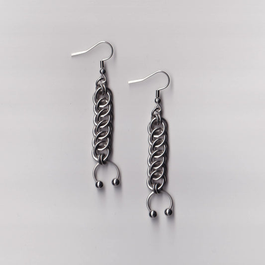 the half persian pierced earrings
