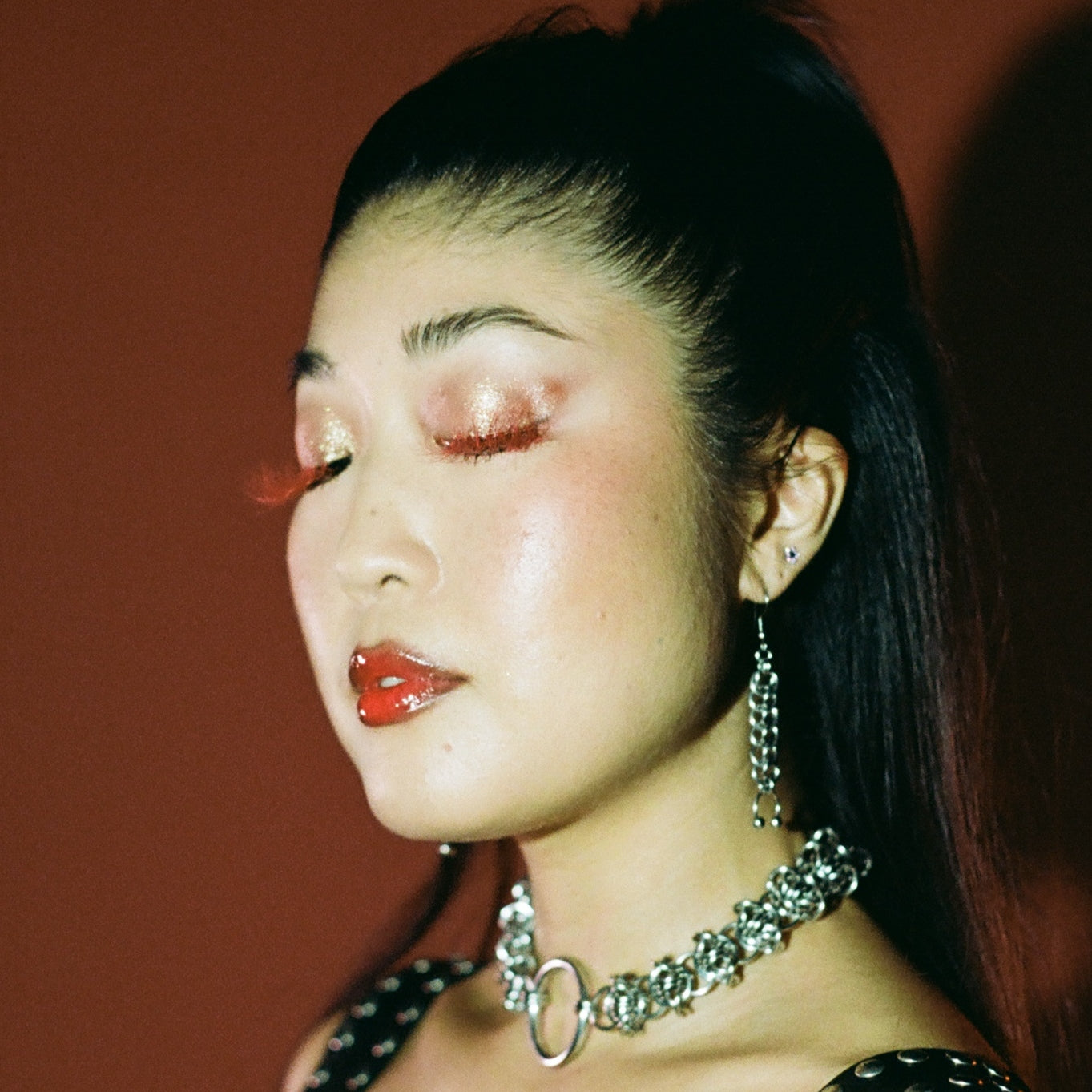 the half persian pierced earrings
