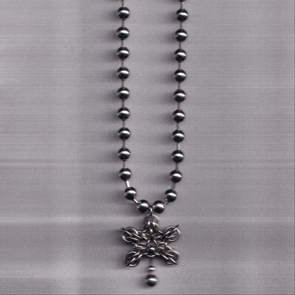 the pierced orchid pendant ball chain