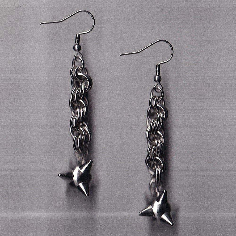 the rope flail earrings
