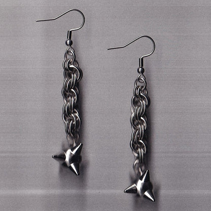 the rope flail earrings