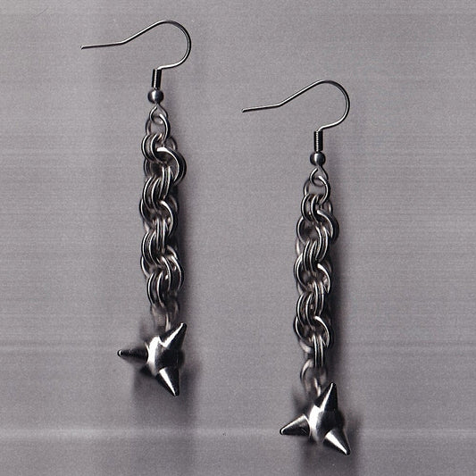 the rope flail earrings