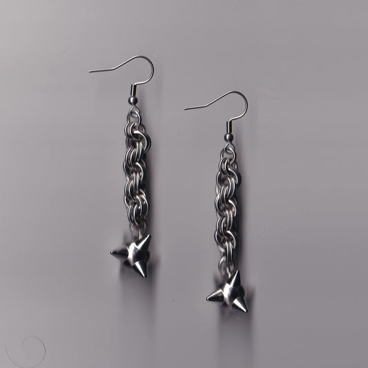 the rope flail earrings