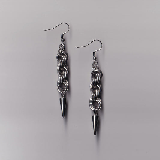 the rope spike earrings