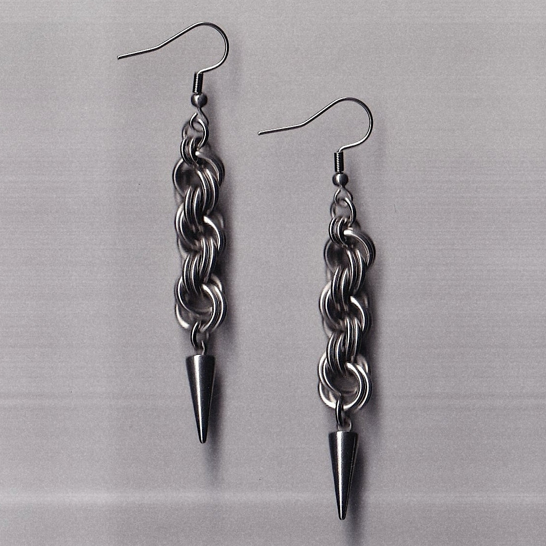 the rope spike earrings