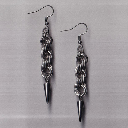 the rope spike earrings