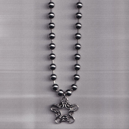 the star pendant ball chain