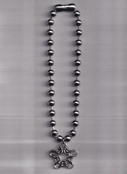 the star pendant ball chain